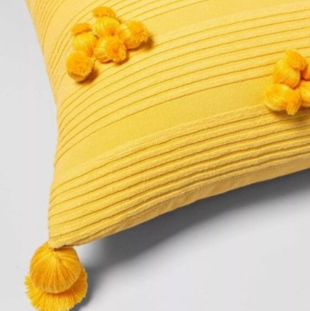 Opalhouse Square Yellow Cotton Ribbed - Picture 4 of 6